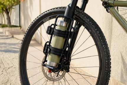 Porta Equipaje Delantero Lateral Bicicleta C/ Correa